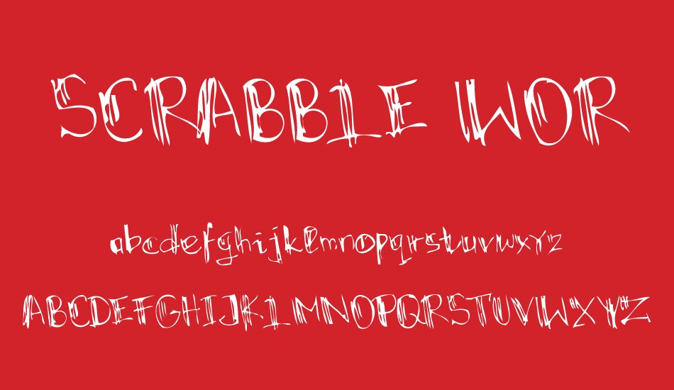 SCRABBLE WORLD font