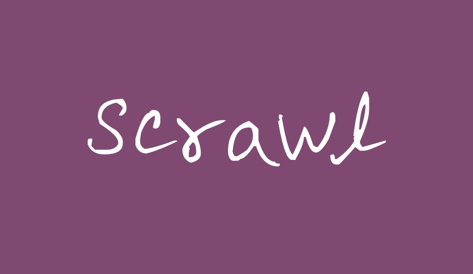 scrawl font big