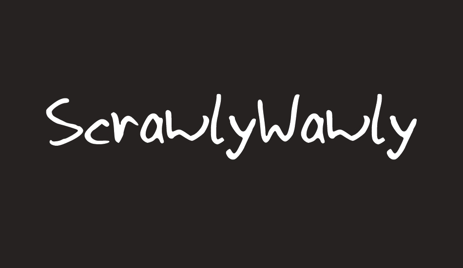 scrawlywawly font big