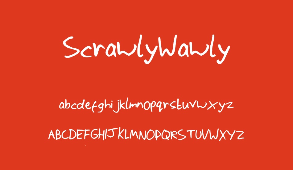 scrawlywawly font