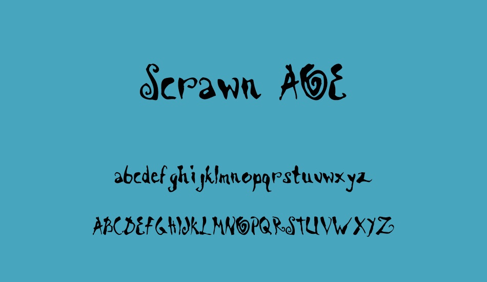 scrawn-aoe font