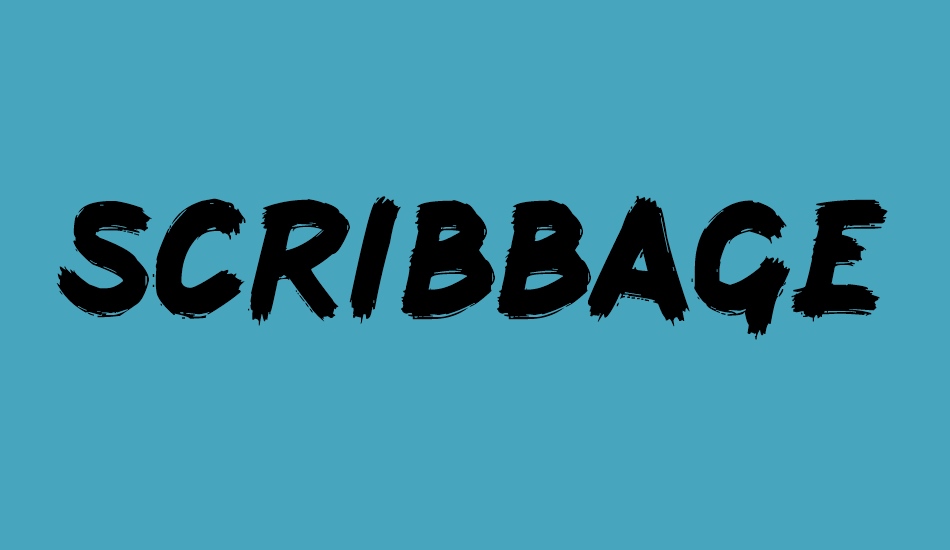 scribbage font big