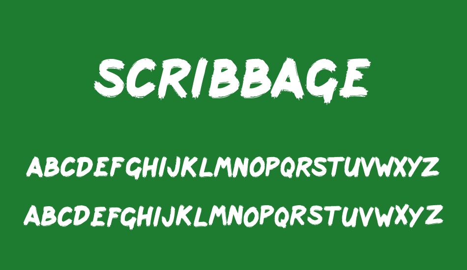 scribbage font