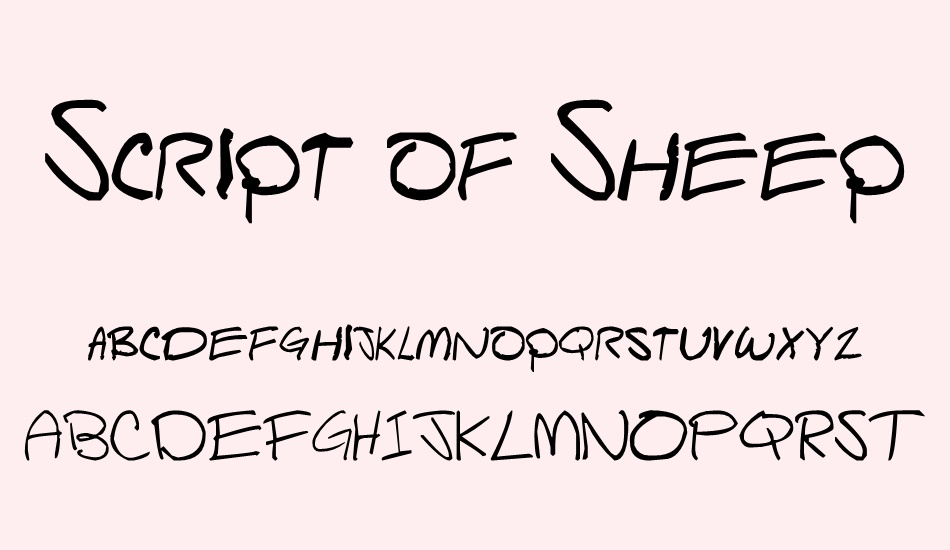 script-of-sheep font