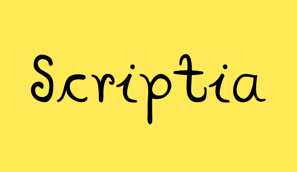 scriptia-happy font big