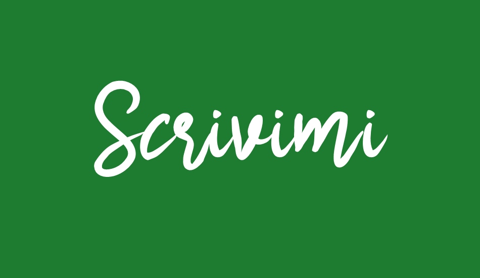 scrivimi font big