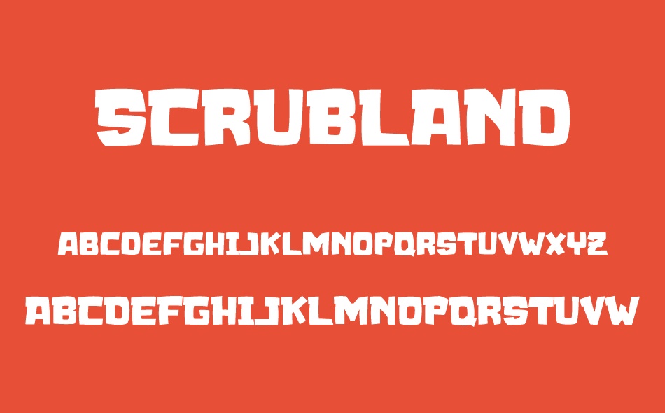 Scrubland font