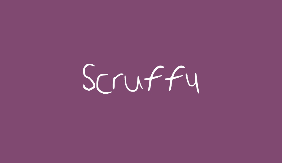 scruffy font big