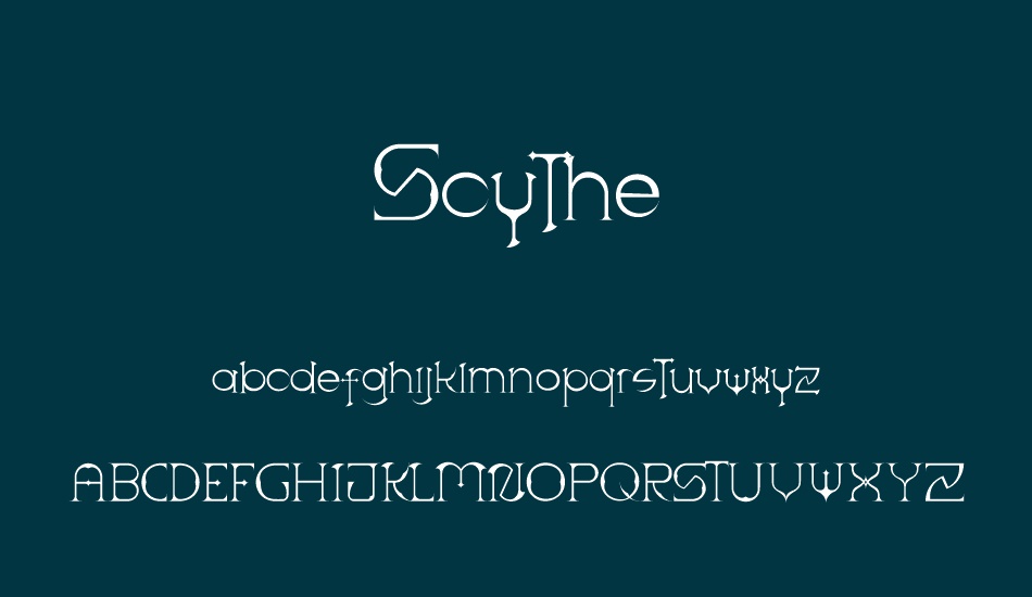 scythe font