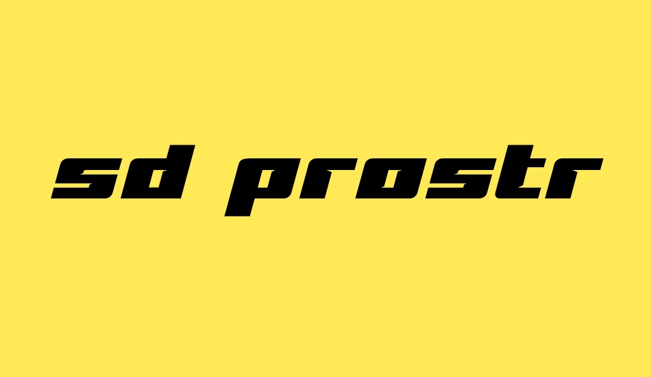 sd-prostreet font big