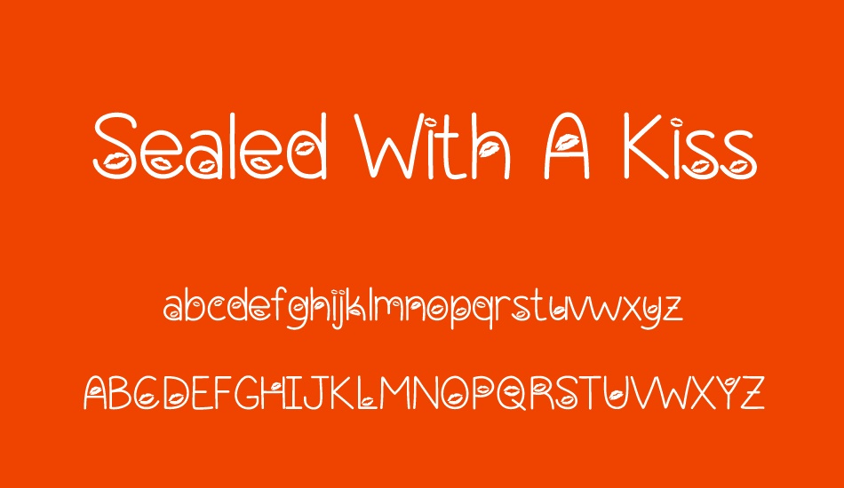 sealed-with-a-kiss font