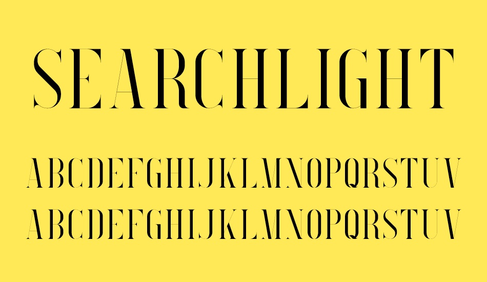 searchlight-serif font