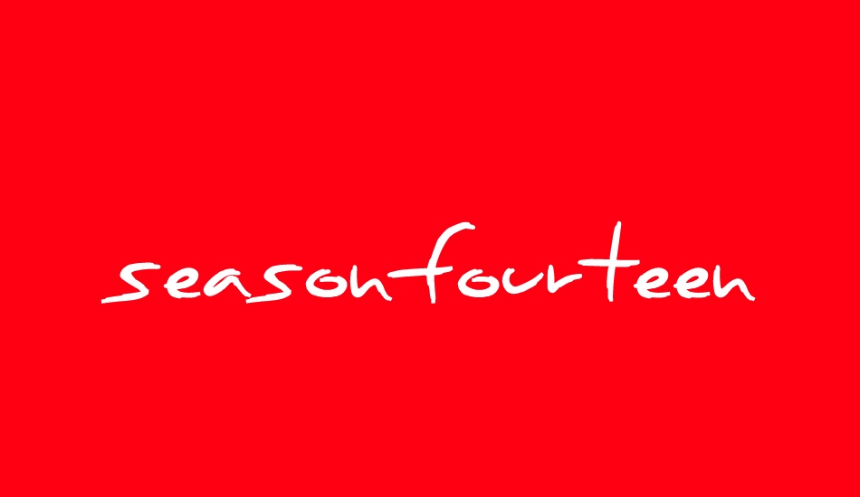 seasonfourteen font big