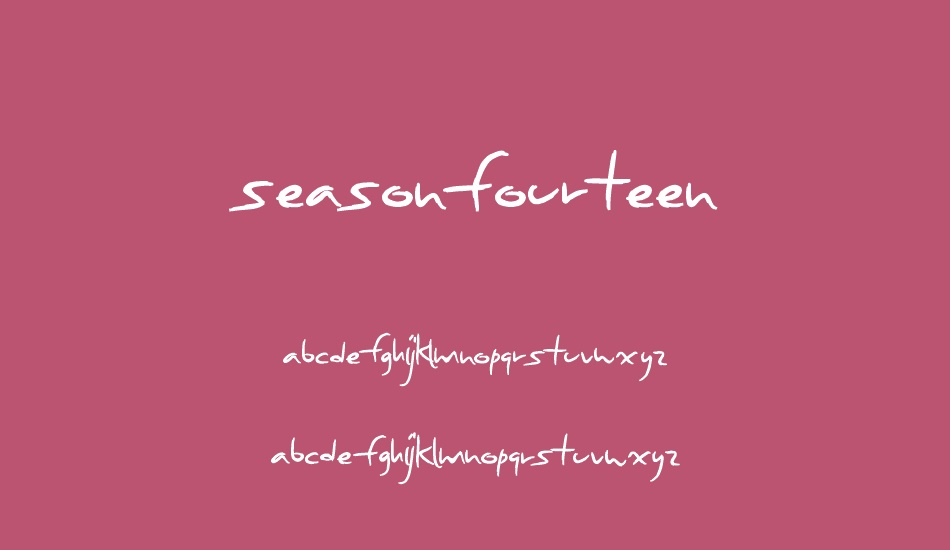 seasonfourteen font