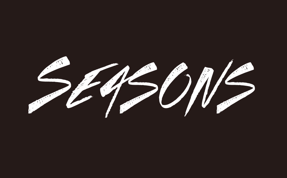 Seasons font big