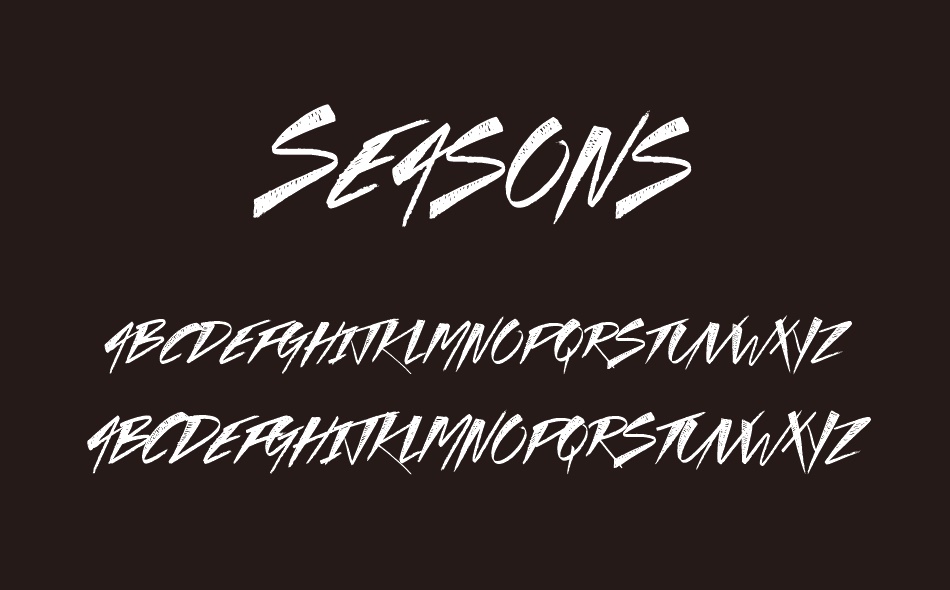 Seasons font