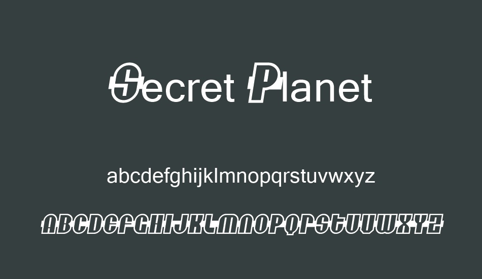 secret-planet font