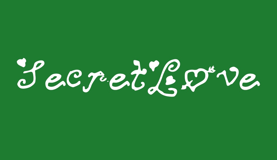 secretloveletters font big