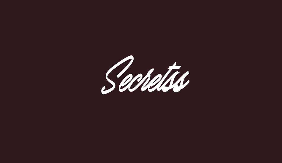 secretss-personal-use font big