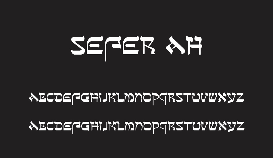 sefer-ah font