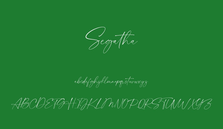 segatha font