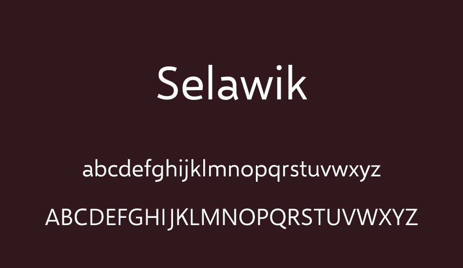 selawik font