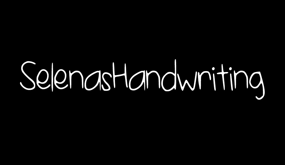 selenashandwriting font big