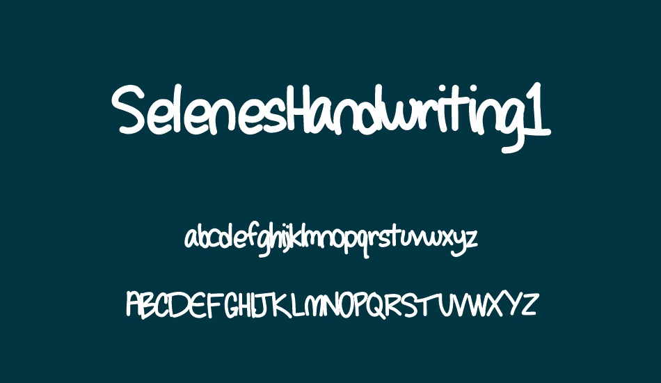 seleneshandwriting1 font