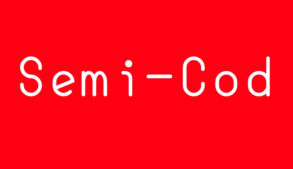 semi-coder font big