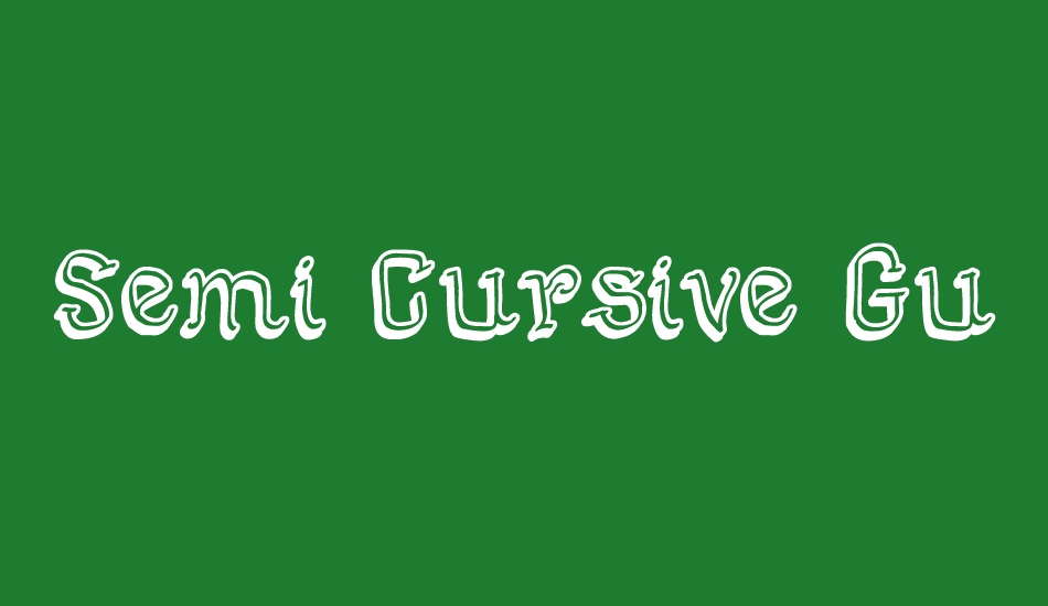 semi-cursive-gut font big