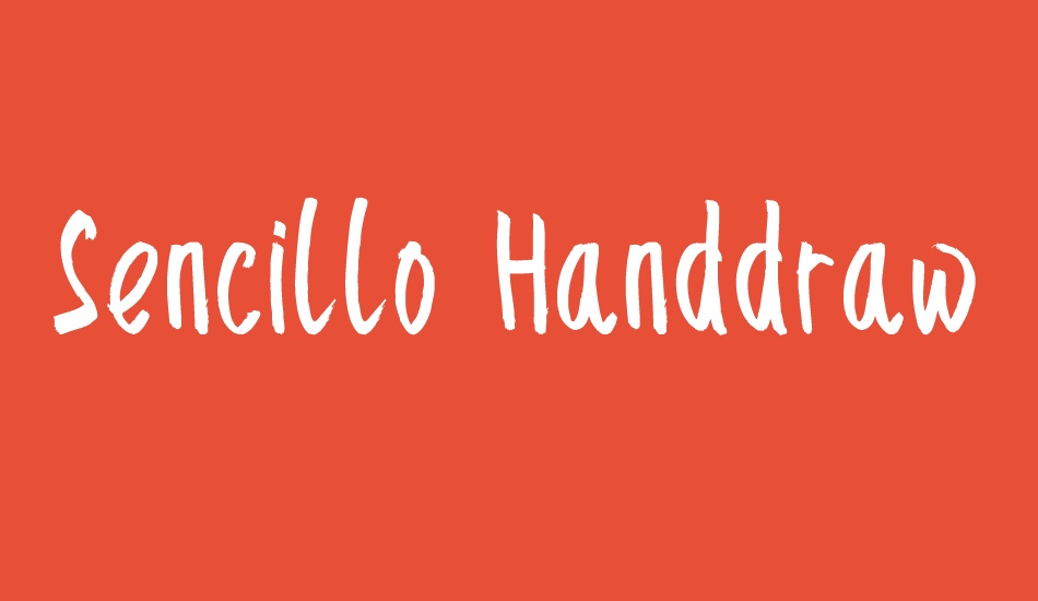 sencillo-handdrawn font big