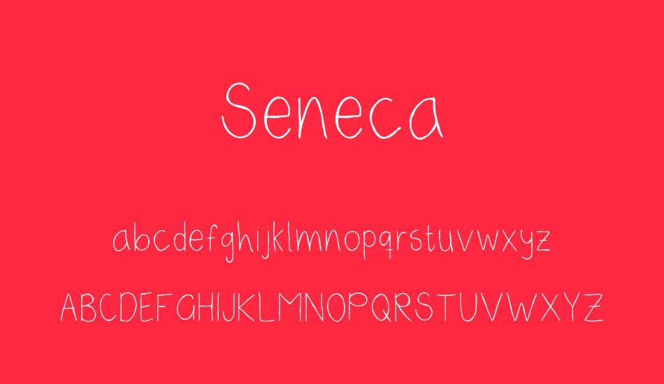 seneca font