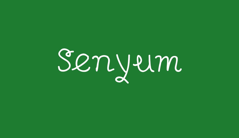 senyum font big