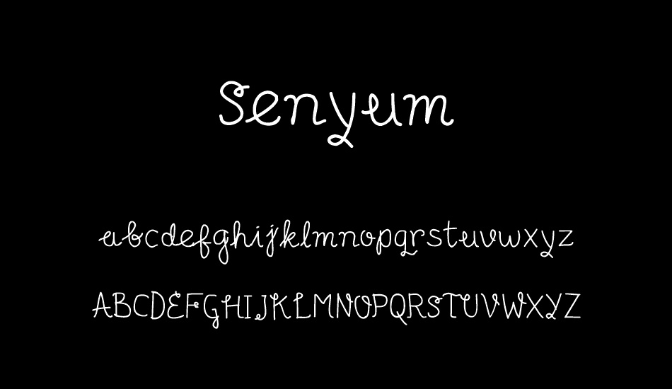 senyum font