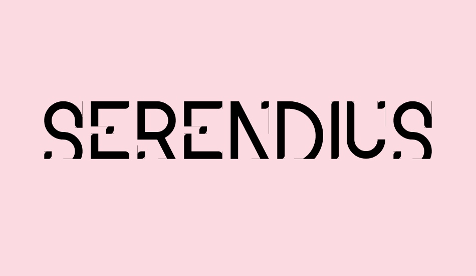 serendius font big