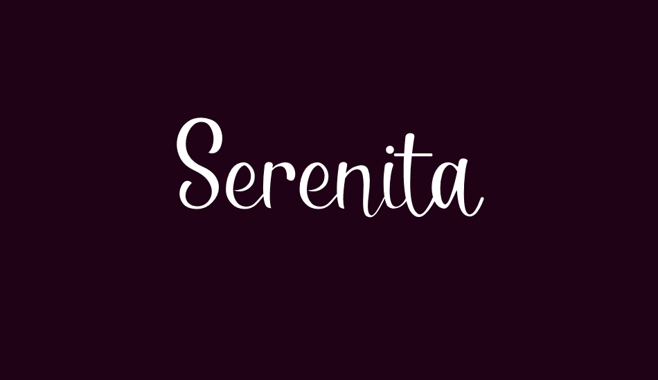 serenita font big