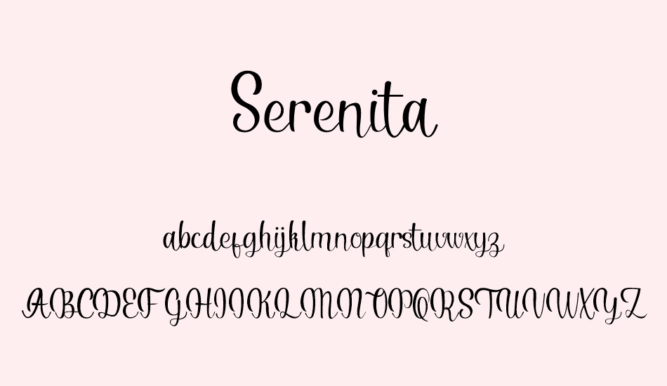 serenita font