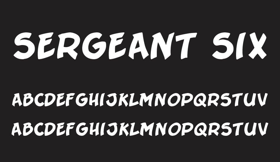 sergeant-sixpack font