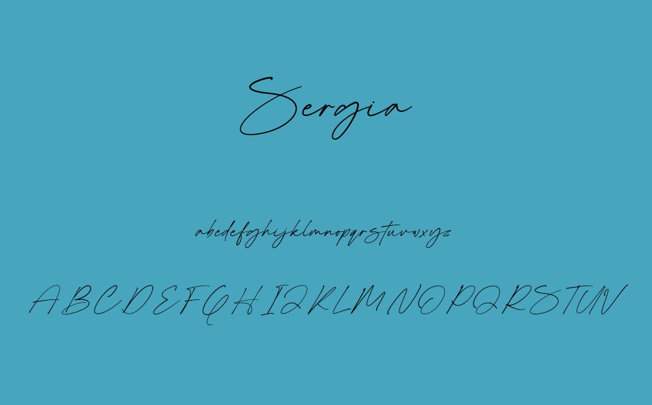 Sergia font