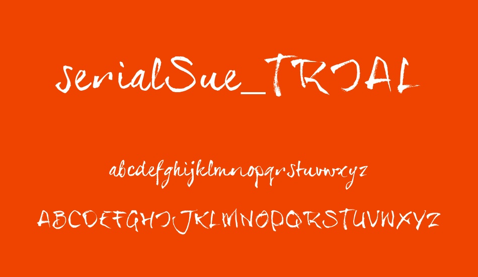 serialsue-trıal font