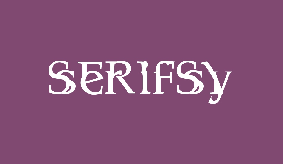 serifsy font big