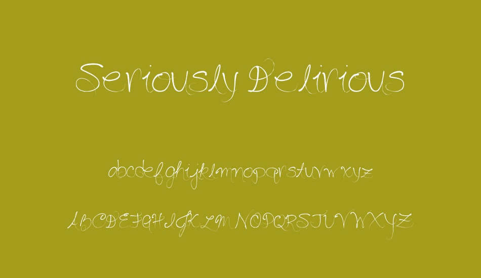 seriously-delirious font