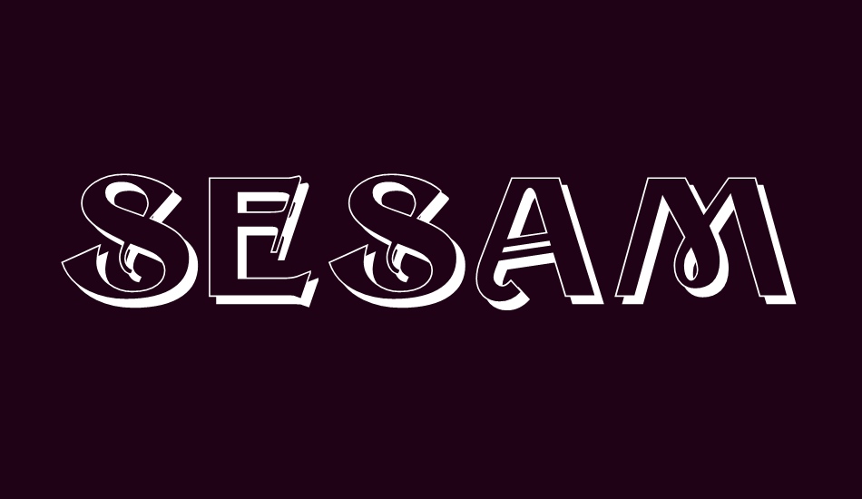 sesame-shadow font big