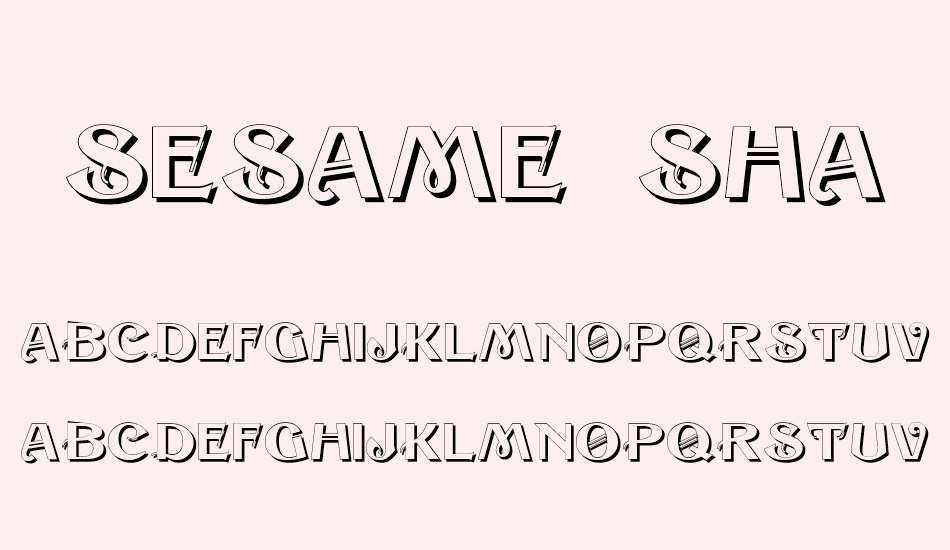 sesame-shadow font