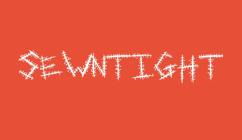 sewntight font big