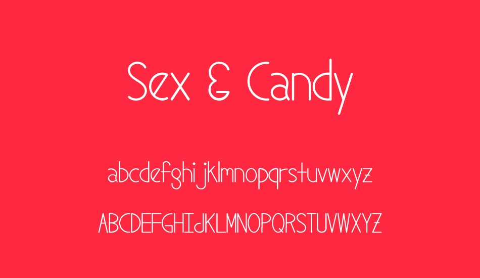 Sex And Candy Free Font 