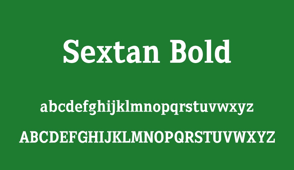 sextan-bold font