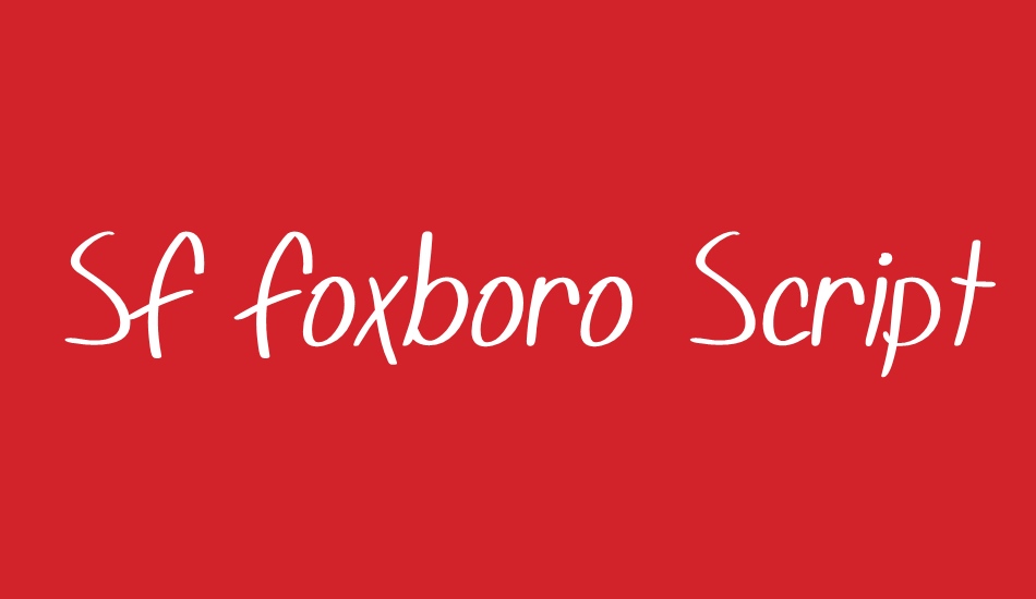 sf-foxboro-script font big