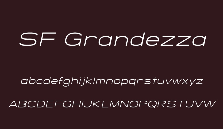 sf-grandezza font