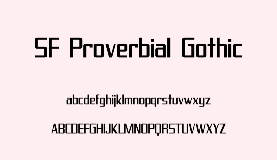 sf-proverbial-gothic font